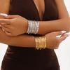 Women Boho Bracelet Multi-Layer Open Bracelet Adjustable Cuff Bracelet