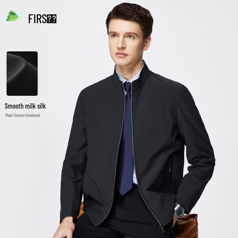FIRS Men's Business Casual Stand-up Collar Jacket