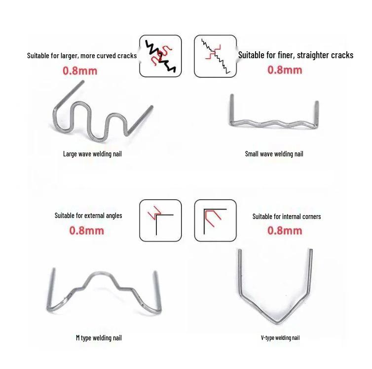 Plastic Welder & Repair Kit: Car Bumper Welding Gun with Wire and Nails