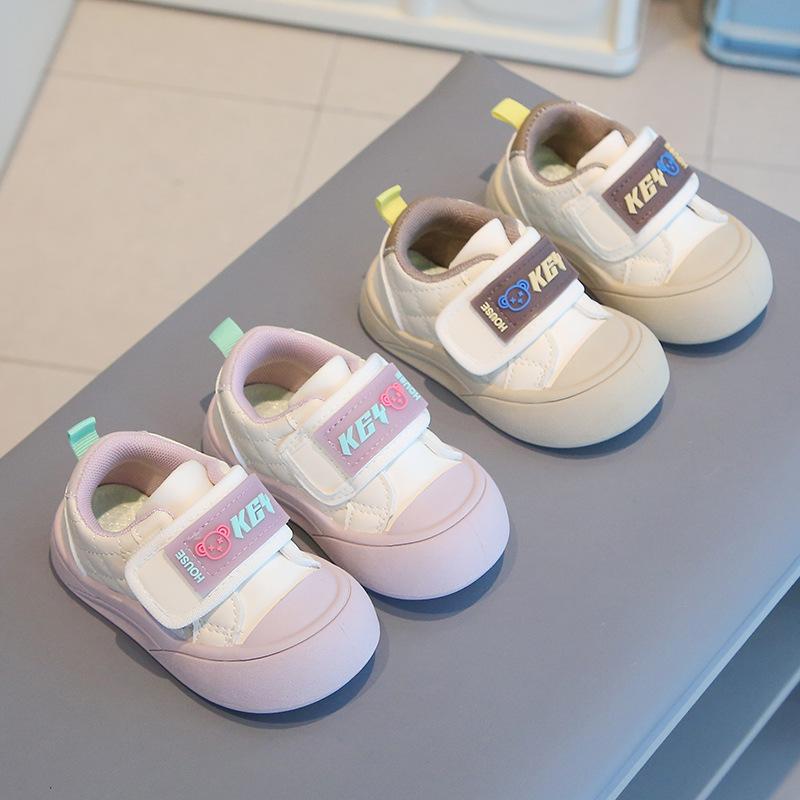 2025 Autumn New Baby Toddler Shoes Boys and Girls Soft-soled Casual Shoes 1-6 Years Old Low-top Fashion Board Shoes Tide