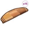 VidaXL Treppenmatten Selbstklebend 15 Stk. Braun 65x21x4 cm