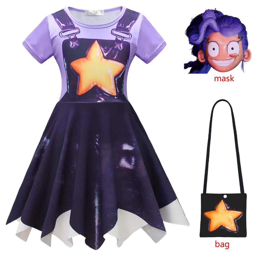 Kids Horror Game Play Time Lily Cosplay Costume Girl Dress Up Bobi Chapter 5 Lily Children's Clothes Halloween Carnival Clothing