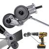 Electric Drill Plate Cutter Double Headed Metal Nibbler Drill Attachment Multi-Functional High Speed Cutting Tools