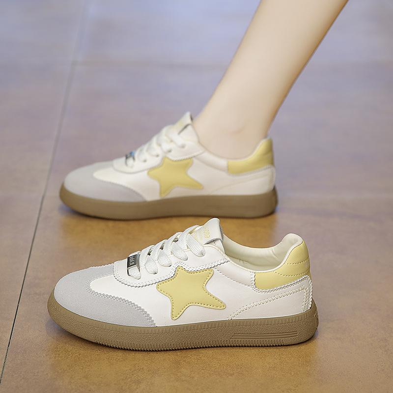 

Thin training sole German star little girl summer retro platform casual soft white shoes 2025 new height-increasing sports board shoes 35