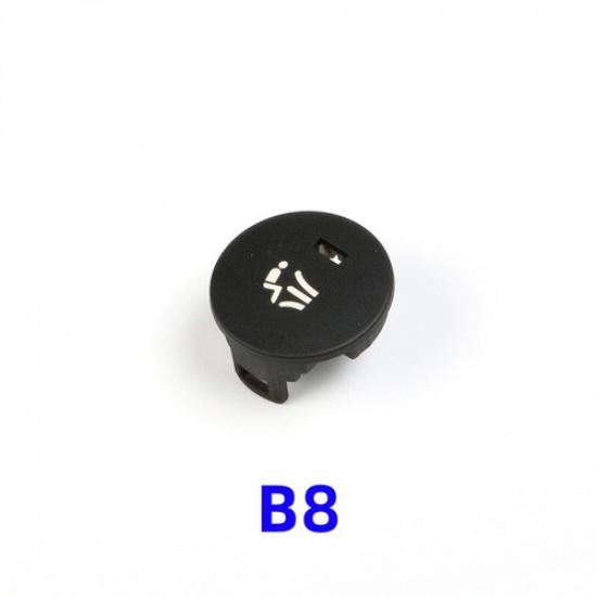 1pcs Black ABS Car Front AC Control Switch Button Trim For BMW 5 E60 E61 2003-10