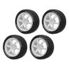 4Pcs 1Celsius10 RC Tires Plastic Rubber Smoothly   Strong Cushioning RC Wheels Replacement for    01  02