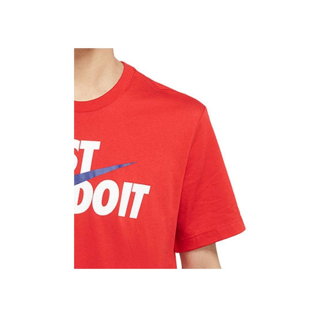 Nike Letter Logo Print Round Neck Short Sleeve T-Shirt Men Tops University-Red DO8907-657