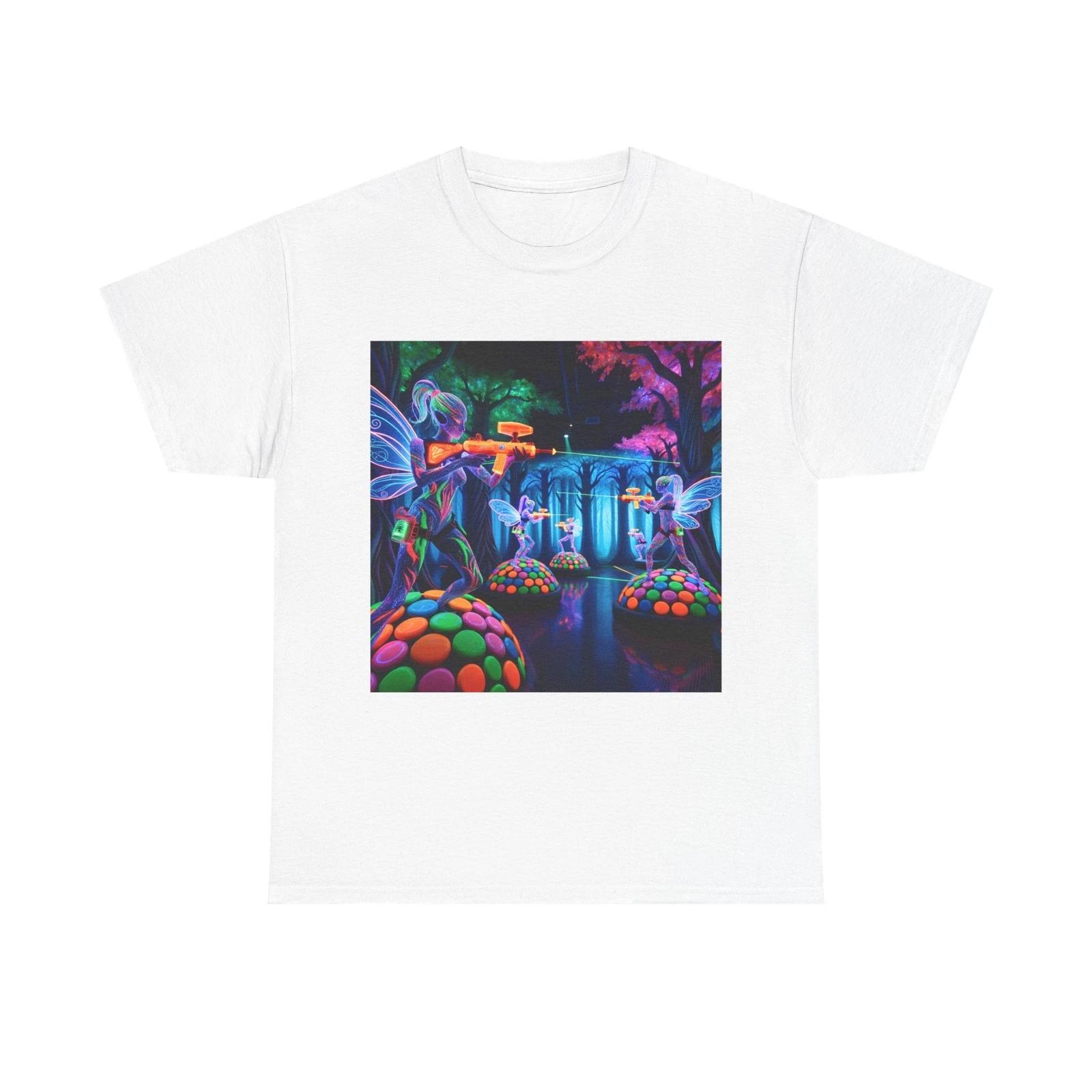 Unisex Adult T Shirt Neon Nymph Laser Tag Arena S