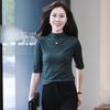 Modal Mid-Sleeve Women's Shirt - 2025 Spring/Summer Style, Five-Seven Sleeve Top, Casual T-Shirt.