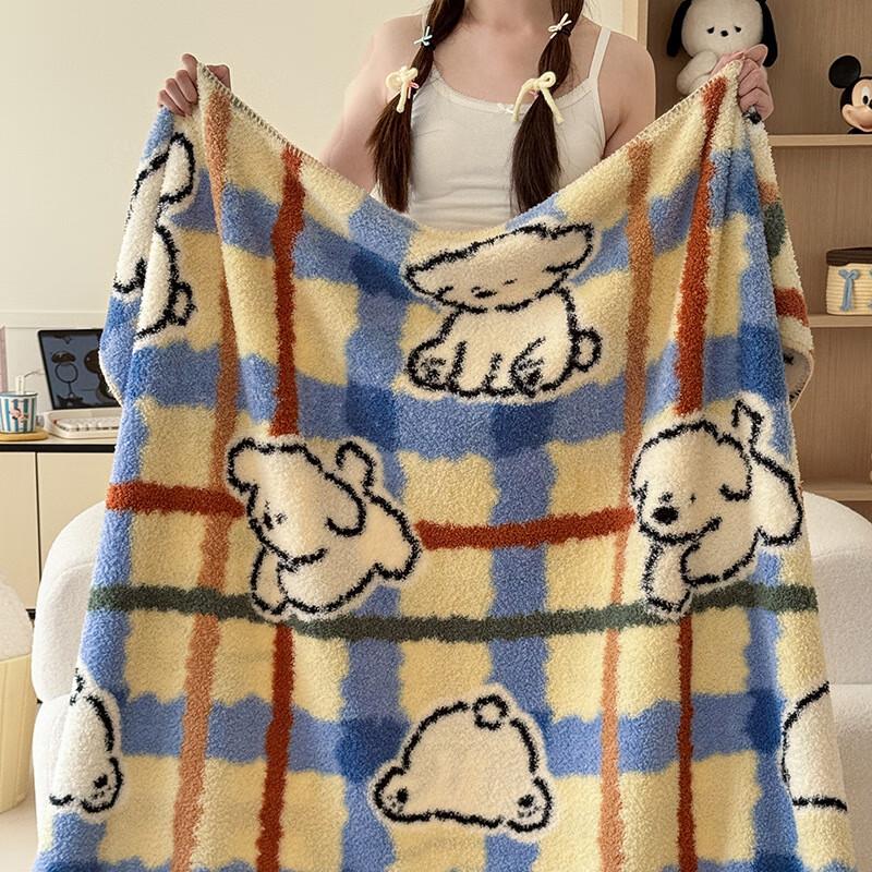 LISM Plush Flannel Throw Blanket