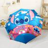 Stitch Ocean Friends Adventure Compact Travel Automatic Umbrella Retractable Design with 8-Rib Durability Foldable Design