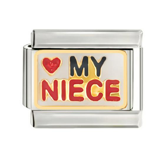 Gold-Plated Titanium Enamel Cross Bracelet - Italian DIY Charm for Little Girls