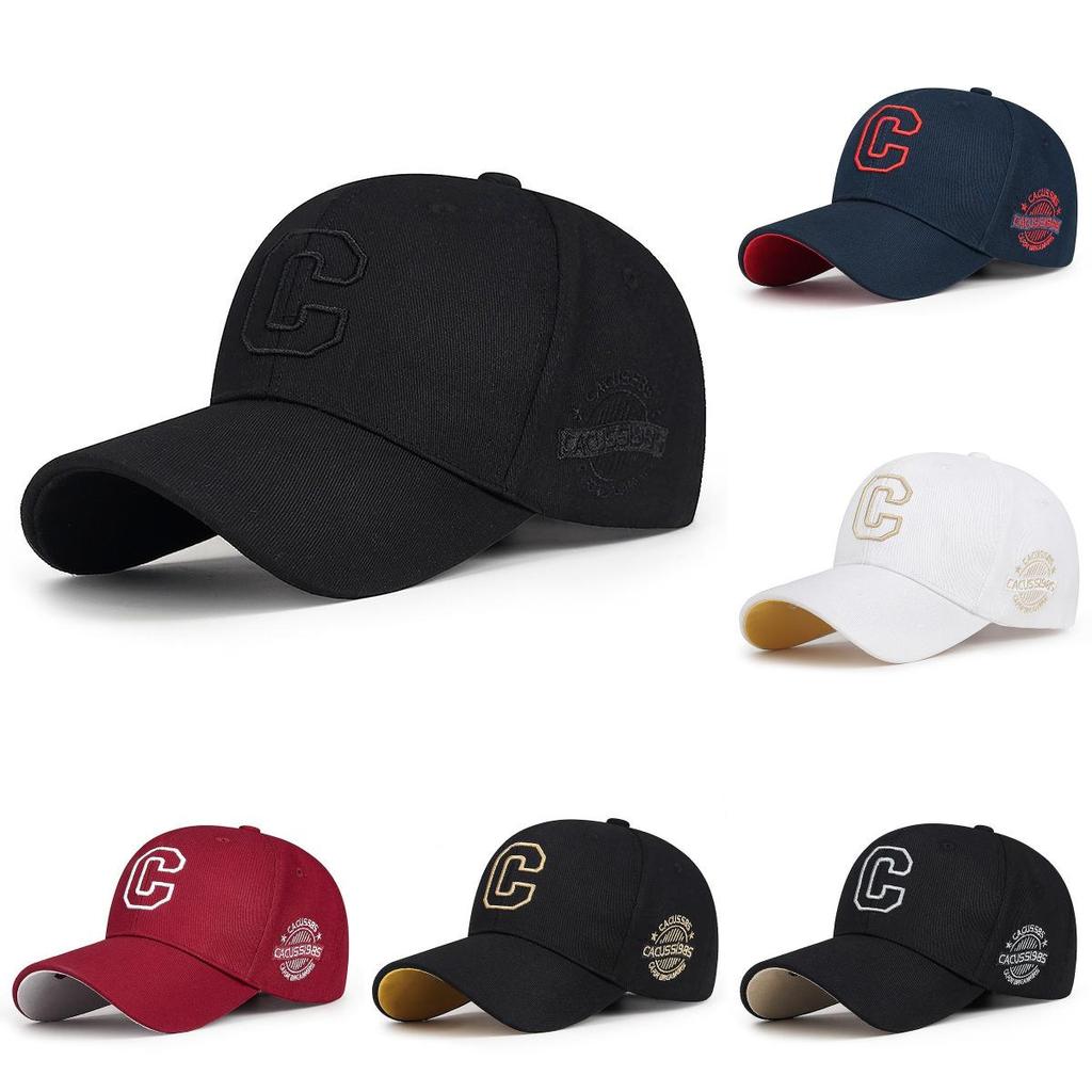 Letter Embroidery C Baseball Hat Wind Protection Peaked Caps Breathable Gift