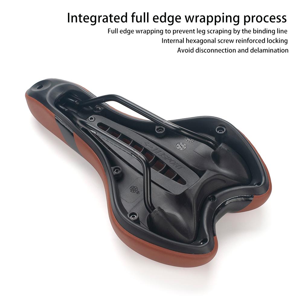 LINGMAI Bicycle Seat for Men and Women Waterproof Bike Saddle Soft Shock Absorbing MTB Mountain Road Bike Cushion Seat