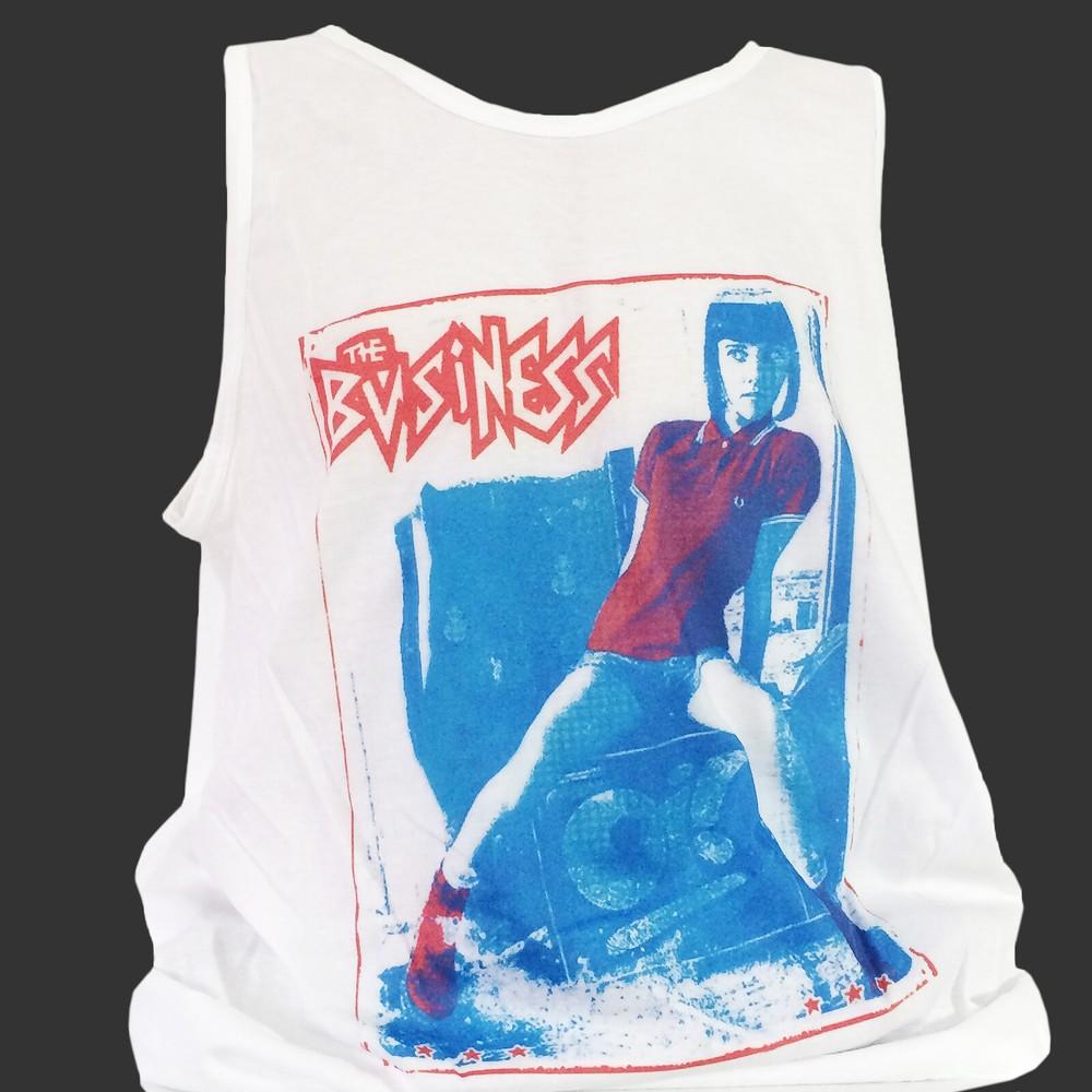 

Business Oi Punk Rock T-SHIRT vest top unisex white S-4XL M