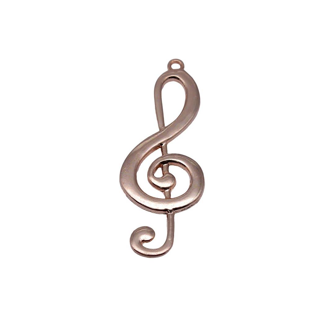 

Jewelry Crafts Music Note Charms Alloy Pendants For Concert Collector A27-2pcs-61x22mm