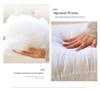 Plush Faux Rabbit Fur Throw Pillow for Sofa or Bed - Cozy Lumbar Support Cushion