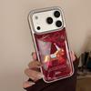 Electroplated Gilt Pony Iphone17promax Mobile Phone Case 13 Festive Red 16 Apple 17 and Other Models