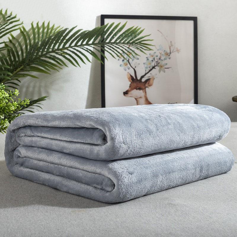 

Фланелева м яка ковдра багатофункціональна ковдра для обідньої перерви зручна ковдра з кондиціонером для офісу спальні використання 70x100CM сірий колір