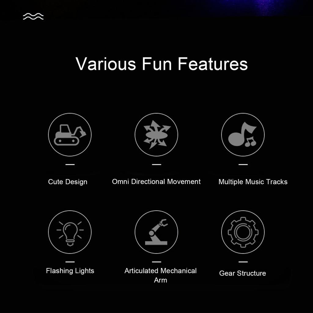 Light Up Transparent Gear Excavator Toy STEM Learning Excavator Construction Vehicle with Sound Effects Extendable Arm Yellow
