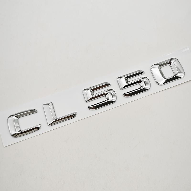 AAUX1 3D ABS Car Letters Logo CL500 CL550 CL600 Badge Rear Trunk Sticker For Mercedes Benz CL500 CL550 CL600 C215 C216 Accessories