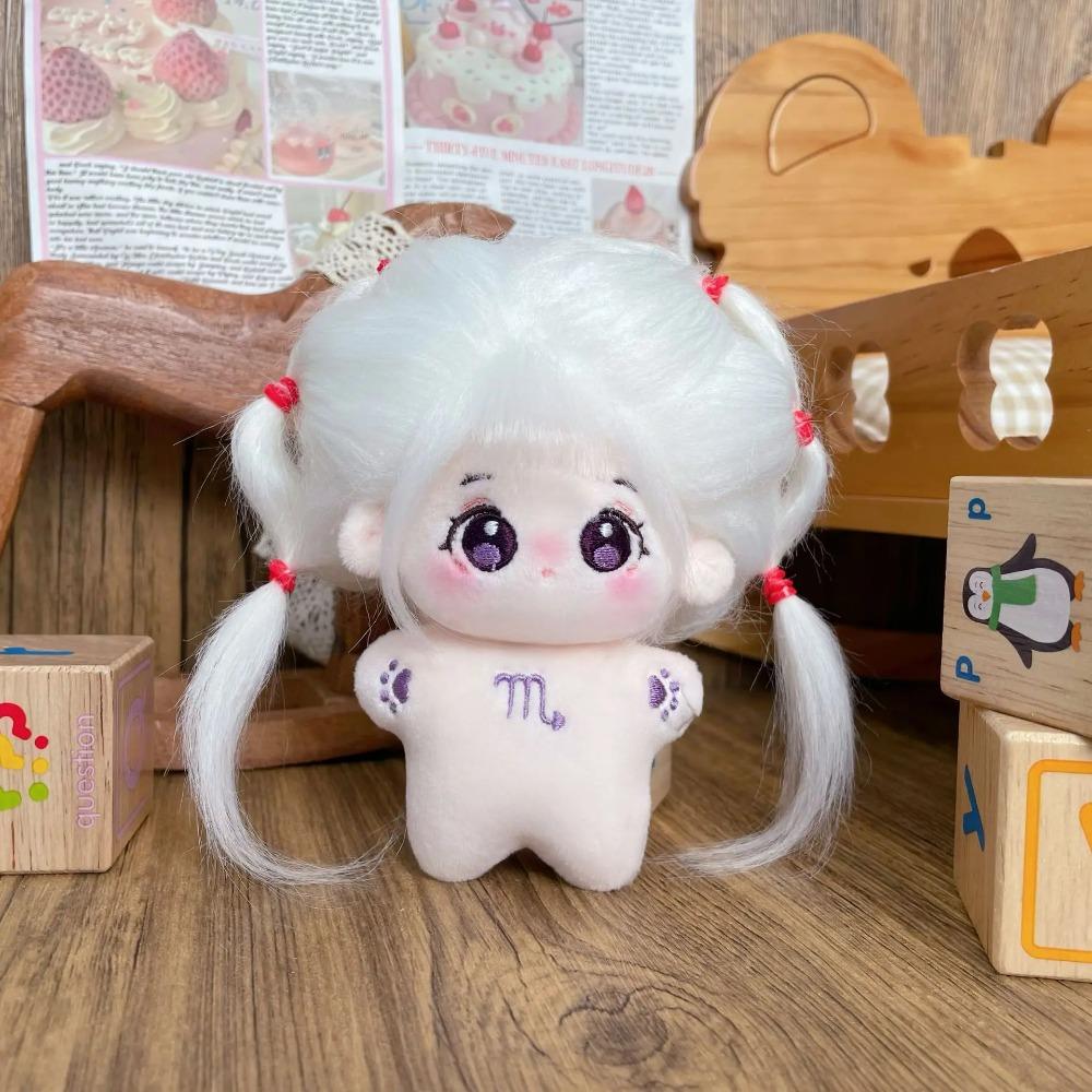 10cm Mini Kawaii Plush Cotton Doll Idol Starfish Body Stuffed Gemini Constellation Dolls Anime Figure Toys Fans Collection Gifts