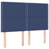 VidaXL Bed Frames with Headboard Blue 140 X 200 Cm Fabric3124982