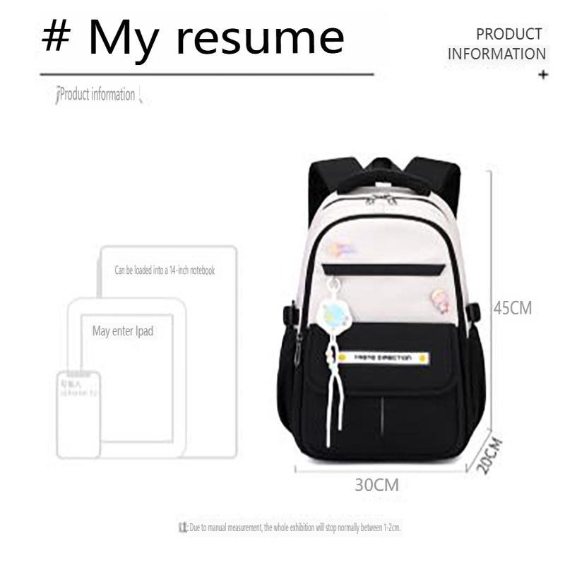 Rucksack Hohe Schmutzabweisung Große Kapazität Student Schlicht