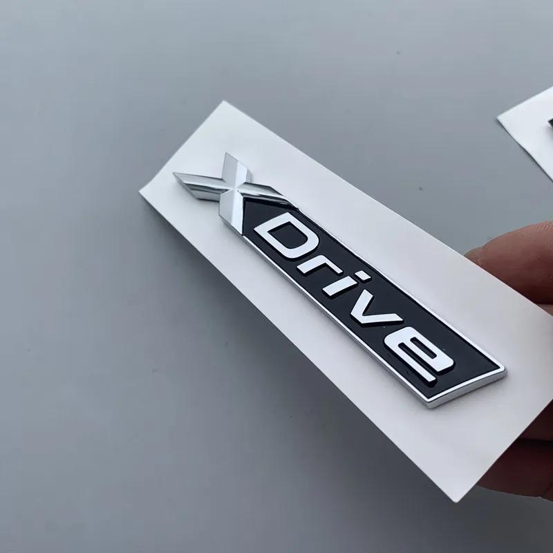 3D Car Rear Trunk Badge Xdrive Emblem Sticker Nameplate X drive Logo For BMW 320d 320i 530d 525d E60 G10 F15 F10 G20 Accessories