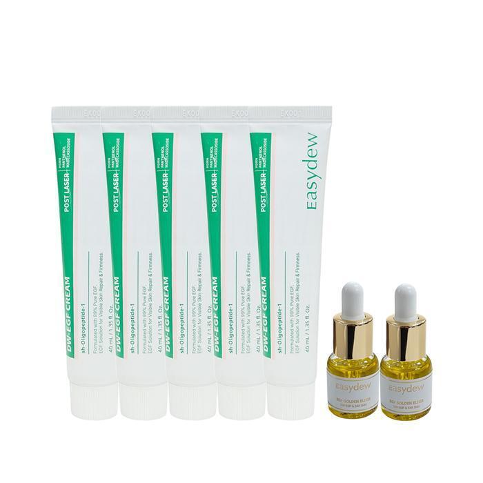 Easydew Post-Laser EGF Cream 40ml x 5 + Golden Elixir 4ml x 2 (43386867)