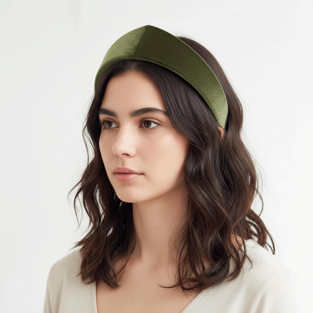 Elegant Velvet Crown Headband Multiple Colors European Hairband Smooth Texture Headwear  Women