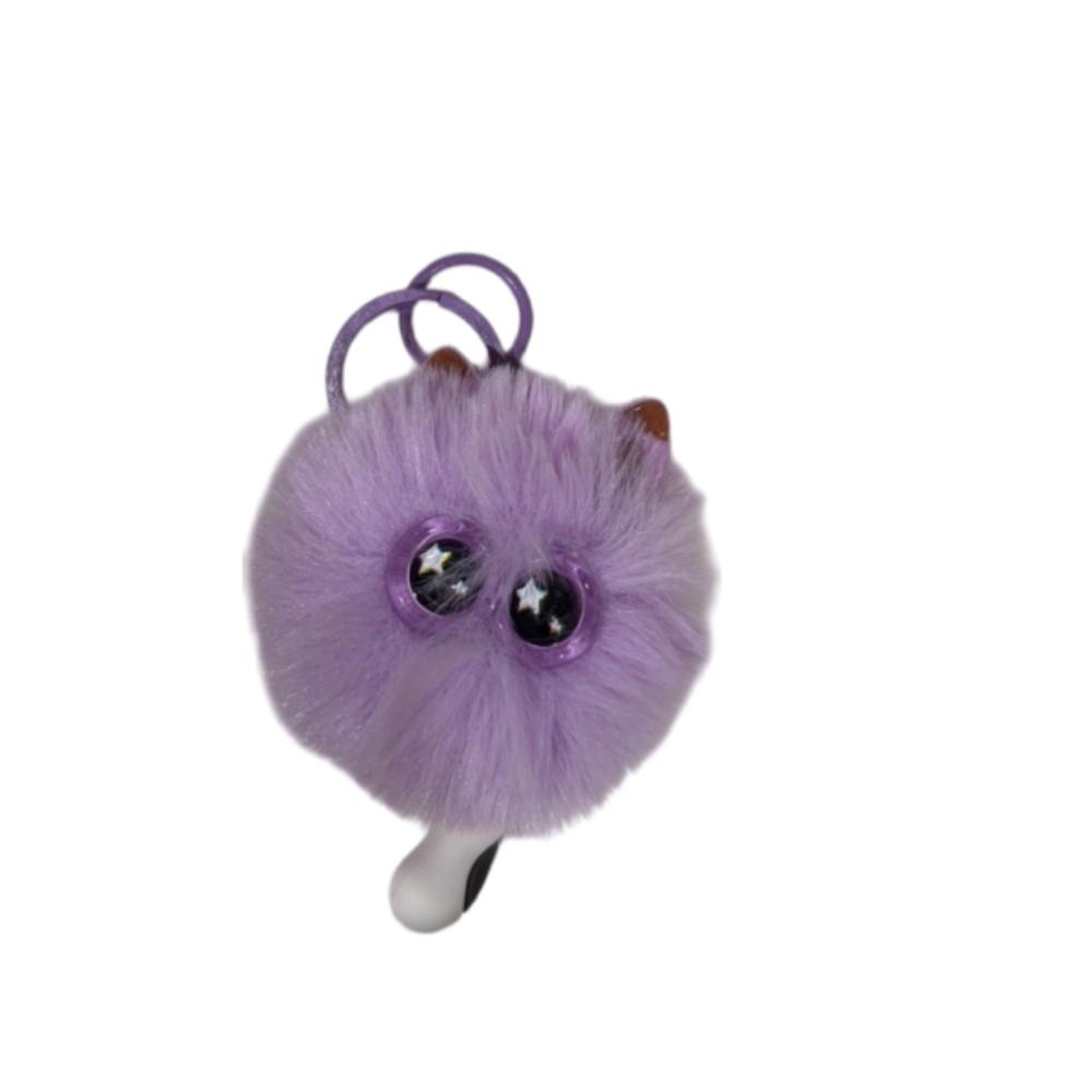 Imitation Rex Rabbit Fur Plush Keychain Cute Cartoon Keychain Bag Accessories Gifts For Girls