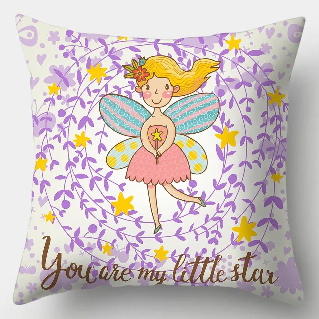 Creative Deer Pillowcase 45cmX45cm Square Sofa Pillow Cover Love Cushion