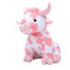 Pink Cow Plush Toy Cute Highland Cattle Stuffed Animal Doll for Kids Boys Girls Valentine Day