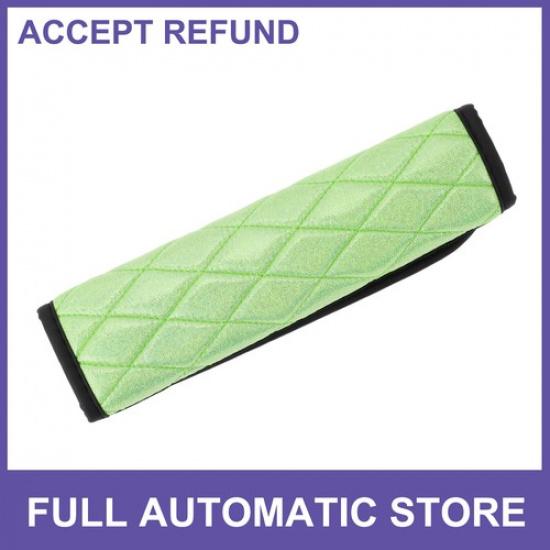 Single Faux Leather Shiny Seat Belt Covers Universal