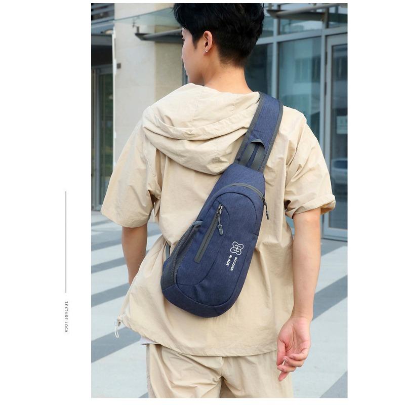 Bolso de Hombro Deportivo para Hombre y Mujer Multifuncional Mini Petaca Exterior Bolso Pequeño de Pecho Ocio Viaje Bandolera Bolso de Pecho