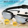 Professional Swimming Goggles Men Women Large Frame With Earplugs Waterproof Anti-Fog High-definition Swim Pool Diving Goggles Li Practical Use