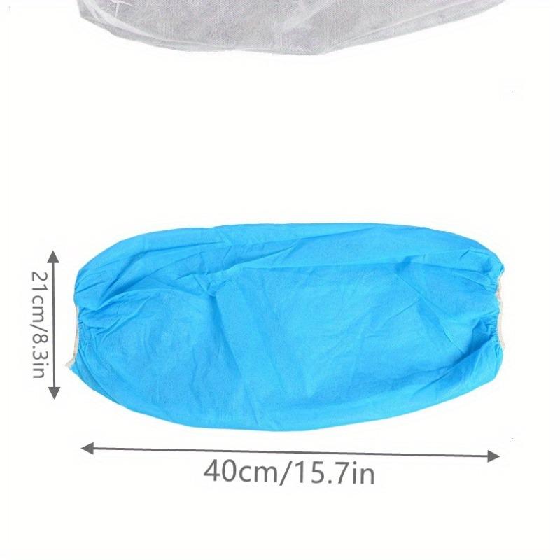 100 Pack Disposable Non-woven Fabrics Oversleeves Arm Sleeves Protective Covers Oil Resistance Cleaning Oversleeves Work Sleeves
