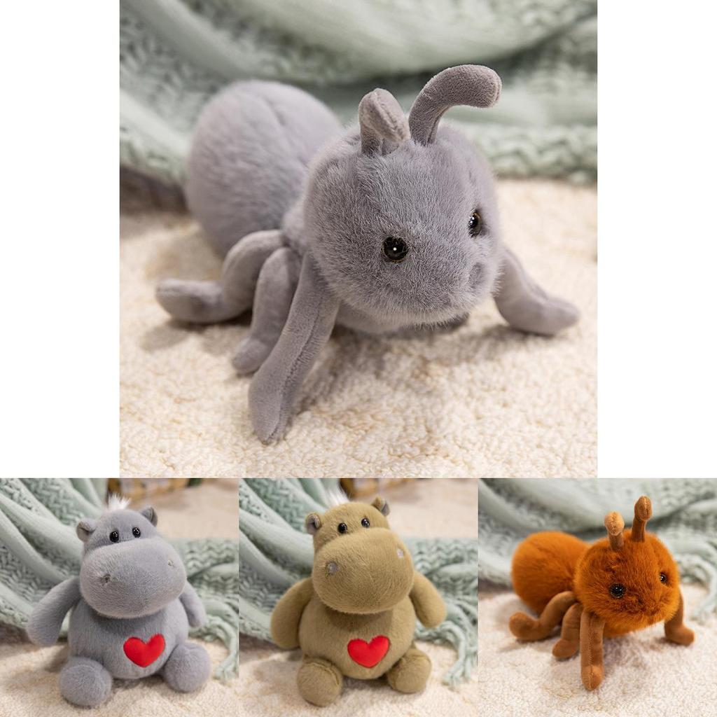 Ant Plush Toy With Pp Cotton Filling Soft Fabric Stuffed Animal For Kids Gift Special Characters Included