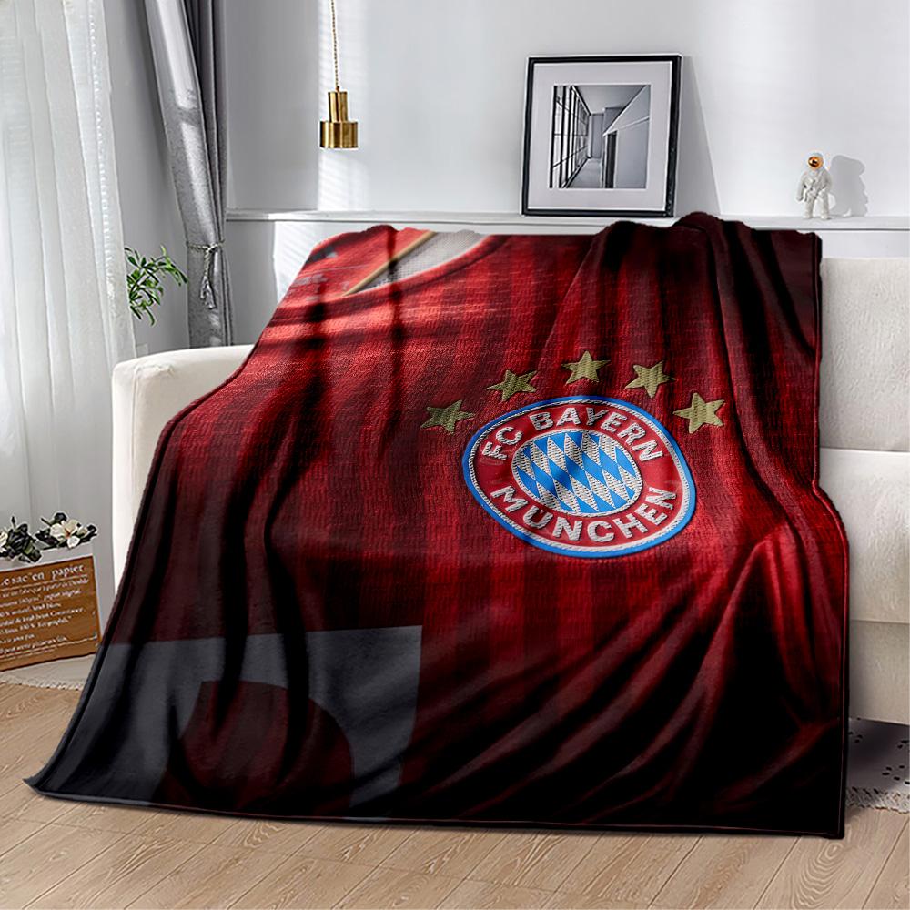 Fc Bayern Munich Blanket Ultrasoft Great For Chair Bedding Office Chair Four Seasons Multipurpose Modern Style Perfect Gift For Relatives And Friends