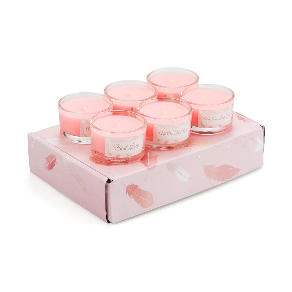 New Year Scented Soy Wax Candles: Multi-Scent Glass Cup Set for Party Favors