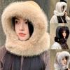 Adult Plush Earflap Hat Outdoor Windproof Ear Protect Furry Hat for Outdoor