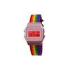 CASIO Custom Collection Quartz Movement Nylon Strap Watch Women's Watch Multicolor Watch Dial F-91WS-4