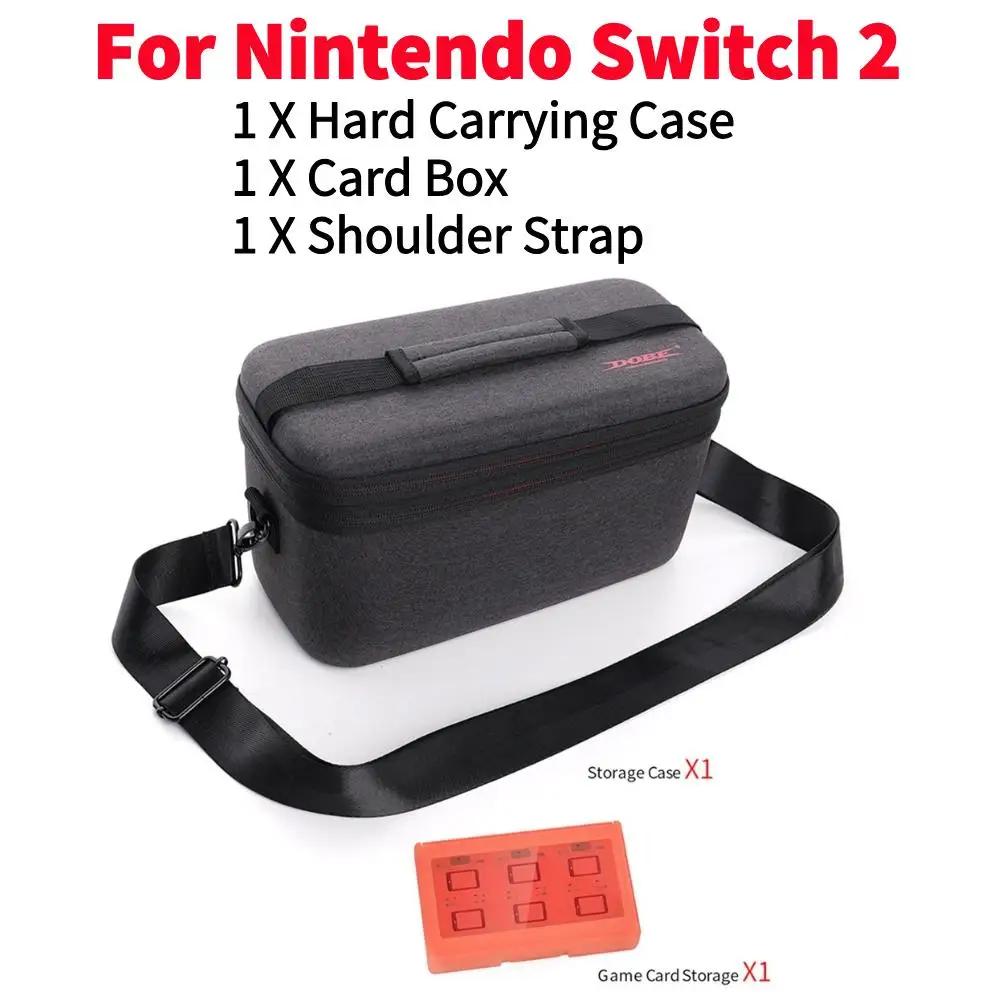 EVA Hard Carrying Case for Switch 2 Carrying Bag With Shoulder Strap & Game Card Box Travel Carry Case for Nintendo for Switch 2