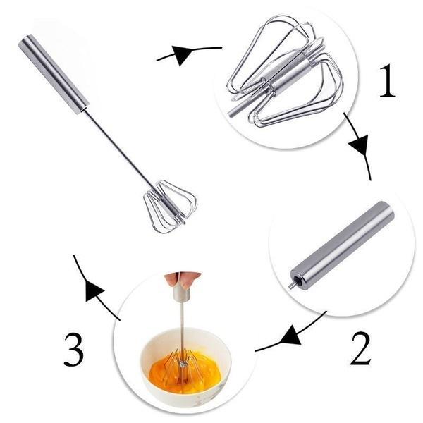 Semi-automatic Whisk for Whipping, From Stainless Steel