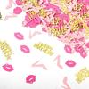 Girl Happy birthday confetti high heels and lips confetti for woman birthday party table decorations