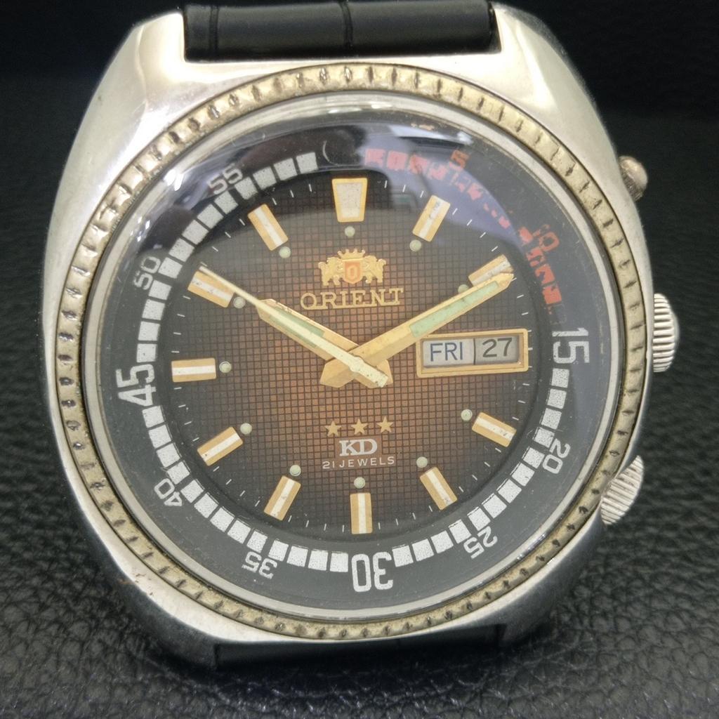 ORIENT KD AUTOMATIC 46941 VINTAGE JAPAN MENS ORIGINAL DIAL WATCH a703113-1 R213-a703113