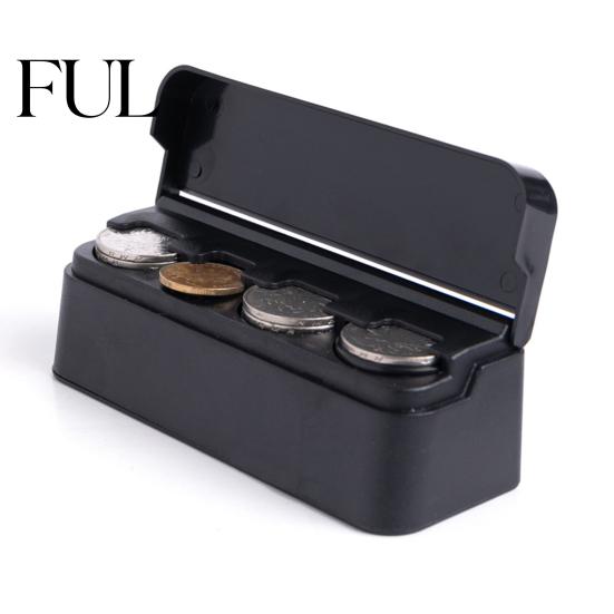 Car Change Holder Coin Box Convenient Organizer Vehicle Storage Compact Durable Container for Auto Home