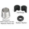 4Pcs Cable 21110009 277000055 For Sea-Doo Plastic Nut Kit For Seadoo 277001729 Upgraded Anodized Anti-Loosening