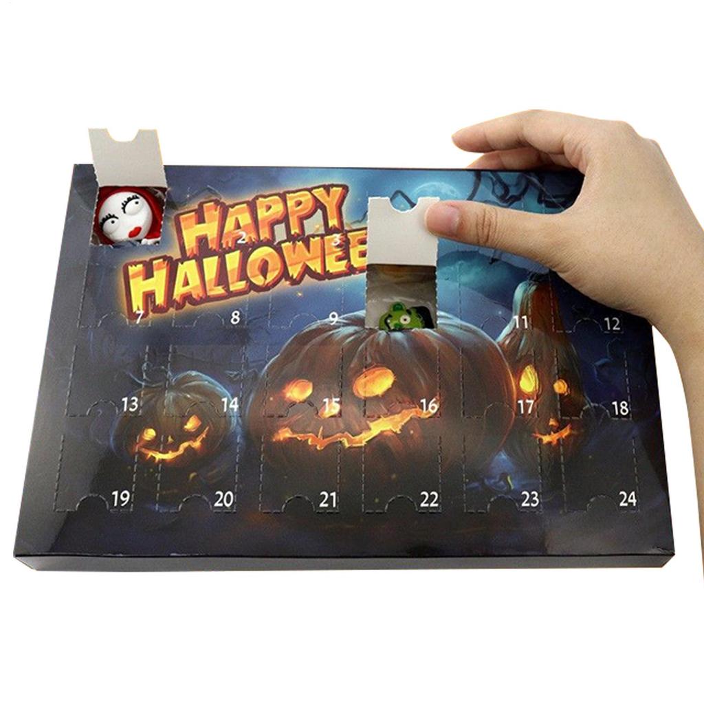 Halloween Countdown Calendar Horror Collectibles Advent For Halloween Scary Figurines 24-day Countdown Calendar For Fireplace